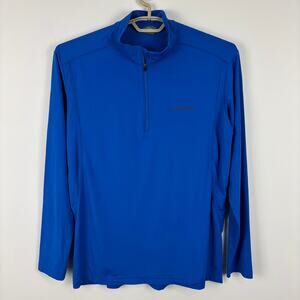 Schoffel Elin II M size 52 (42" chest/ X-Large) stretch Blue 1/4 zip lightweight